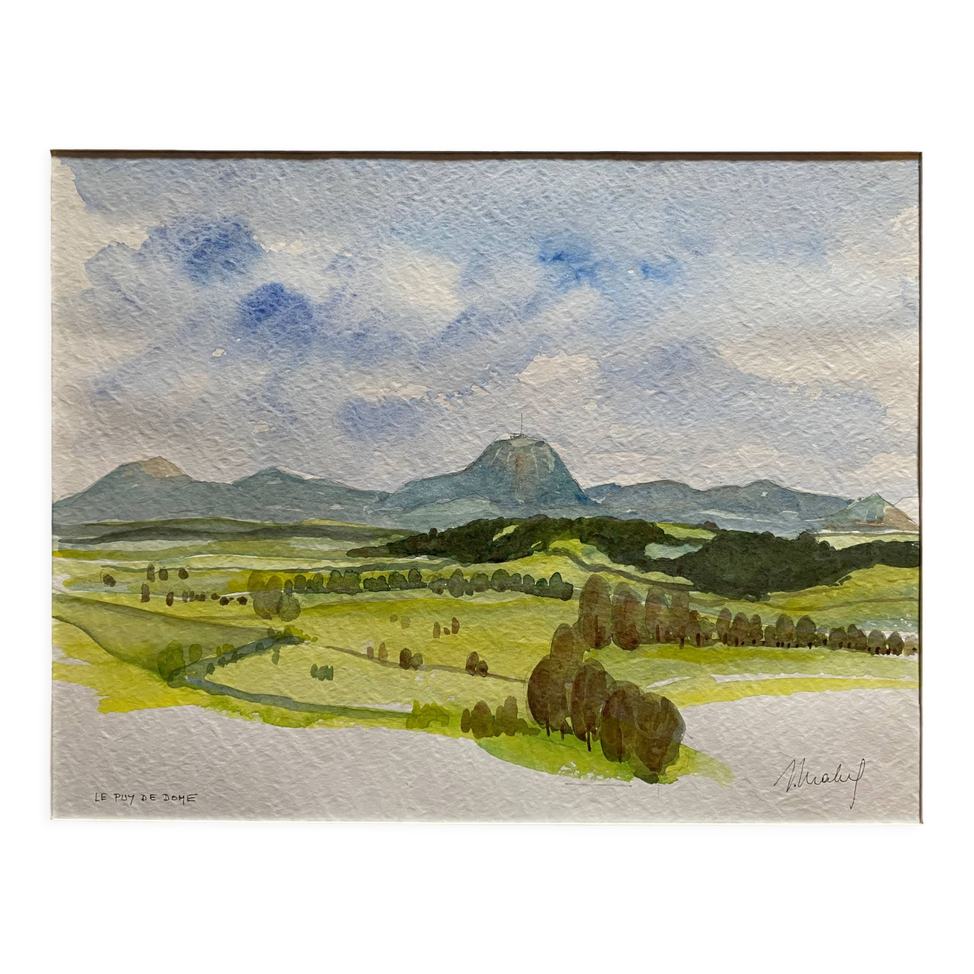 Painting "Puy de Dôme"