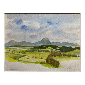 Painting "Puy de Dôme"