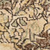 5x9 Cream & Brown Turkish Vintage Rug 162x260Cm SK 24779