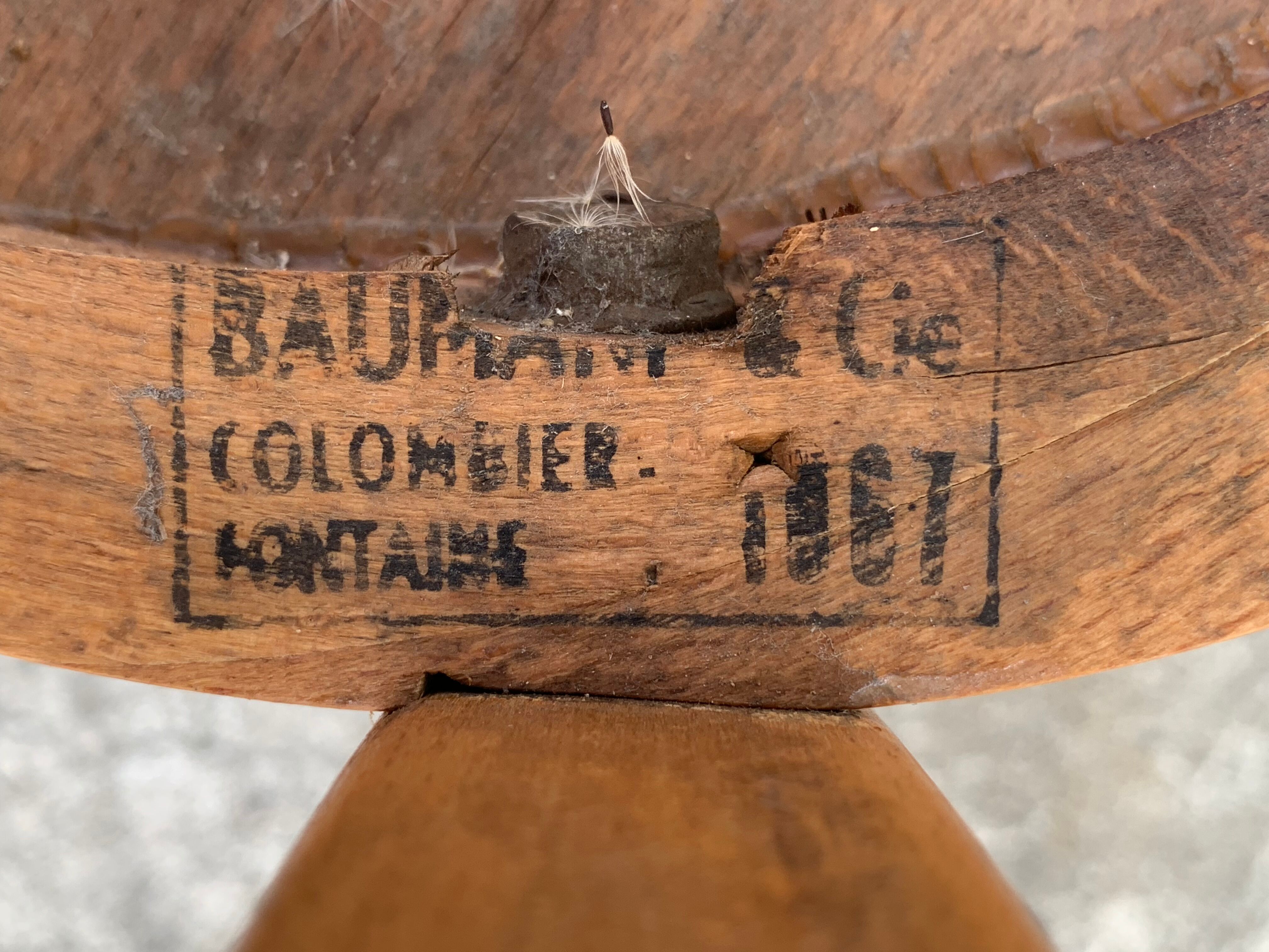 Suite of 4 chairs bistro Baumann 1967