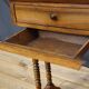 Walnut work table with two drawers, early nineteenth, 46 x 65 cm