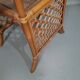 Rattan / bamboo balcony side table / chairs set 1970s