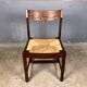 6 chairs rush Wenge Brutalist Mid Century