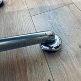 Vintage black leather armchair