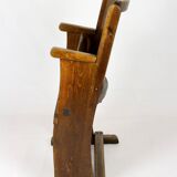 Vintage Cinema Chair TON (Thonet), 1940s Czech, Wooden Theatre Seat