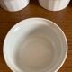 Set of 13 white porcelain ramekins cnp france