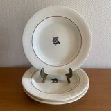 Antique ironstone plates from the coal mines