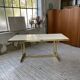 Brass table 1970 Italian lacquer