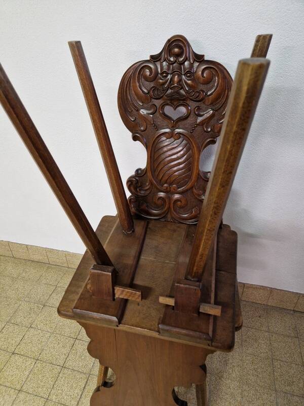 Old pair of Alsatian chairs - 19th century