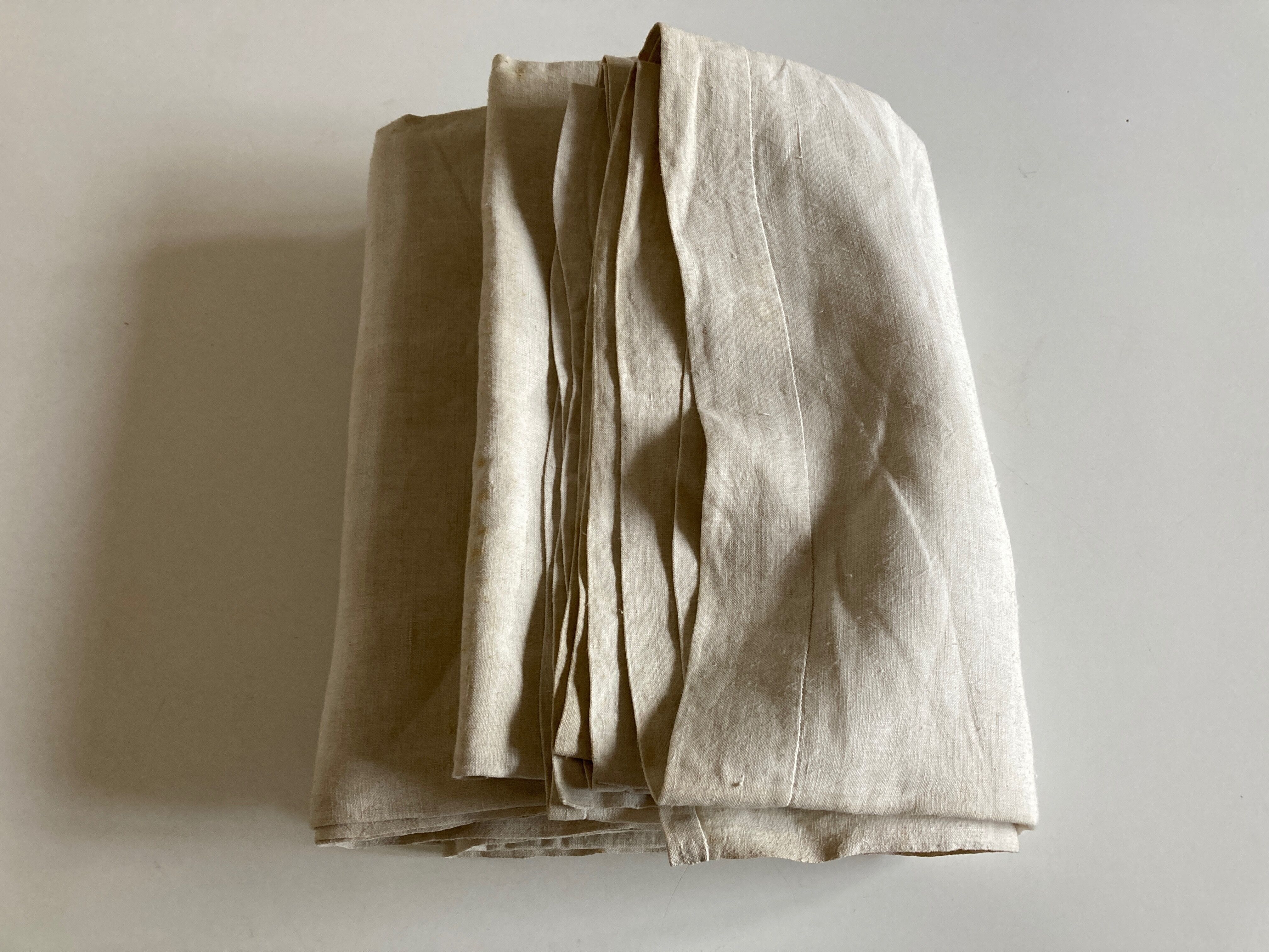 Country sheet 19th in fine linen canvas not sold reserve linen