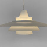 Large layered pendant light by Mogens Davidsen for Superlight. Denmark 1970s