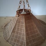Vintage wicker pendant light