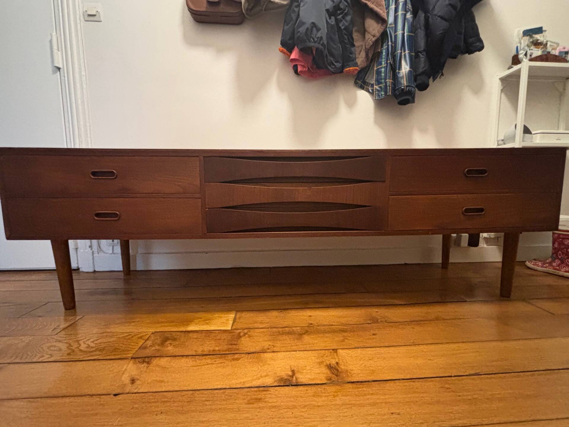 Enfilade vintage scandinave en teck 1960/1970