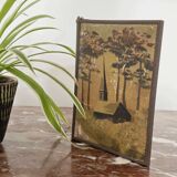 Miroir vintage 1920 triptyque de barbier