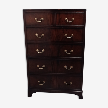 English chest of drawers 6 mahogany drawers