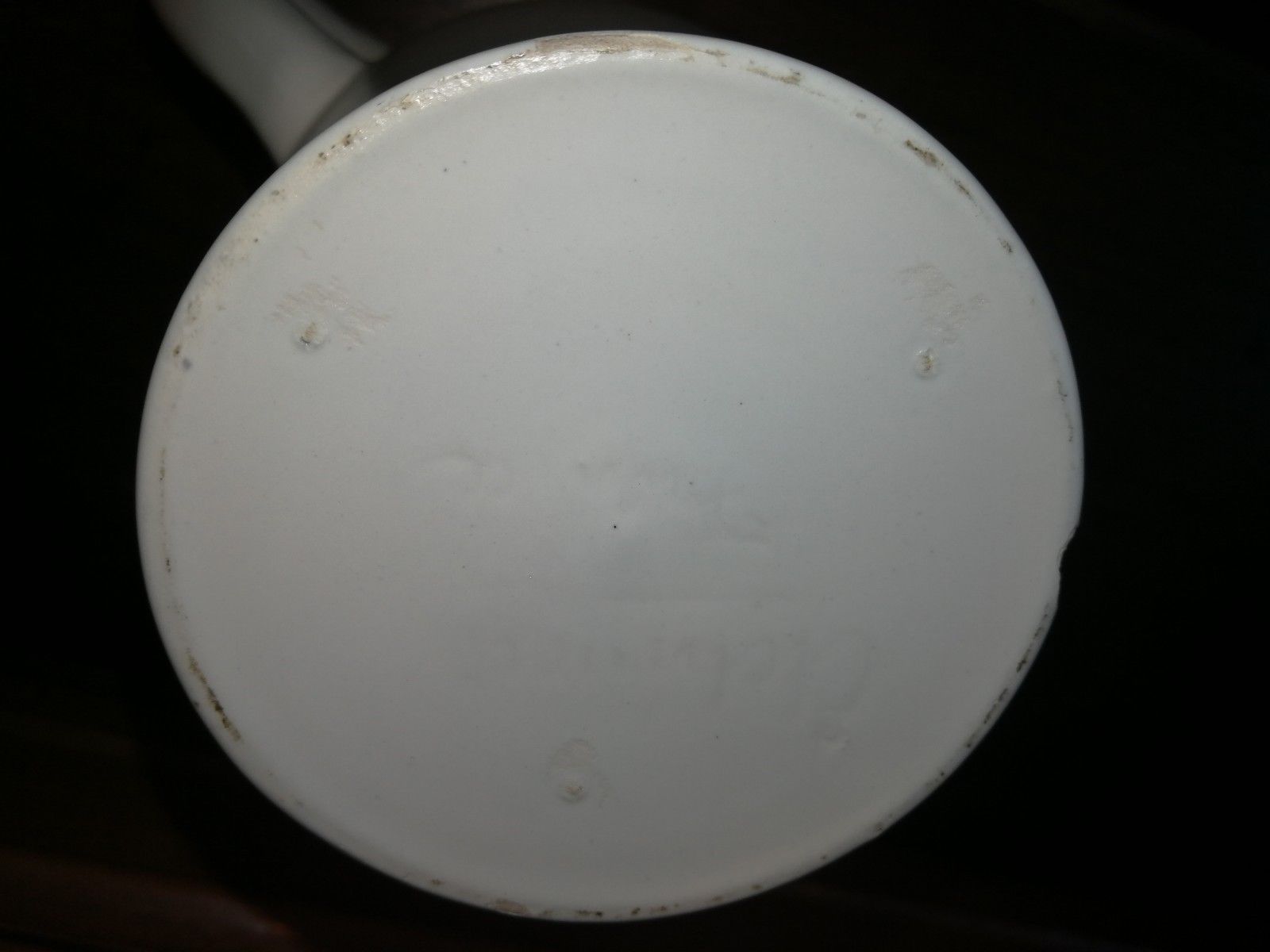 Pitcher to orangeade Elchinger white and green ceramic axis