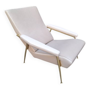 poltrona D.153.1 deza distex en cuir gio ponti pour molteni