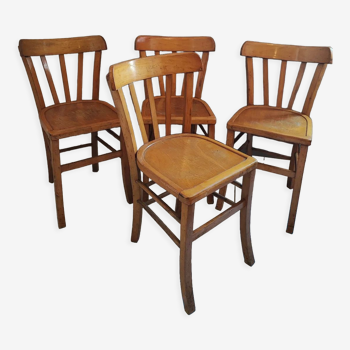 Chaises bistrot quatre vintage