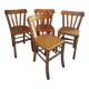 Vintage four-quarter bistro chairs