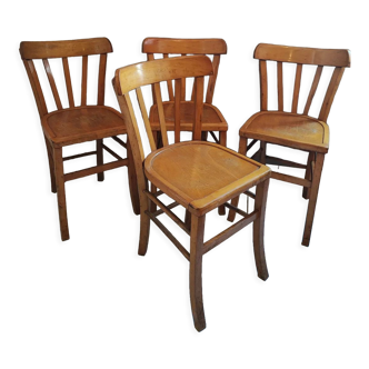 Chaises bistrot quatre vintage