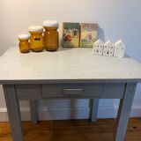 Light blue farm table