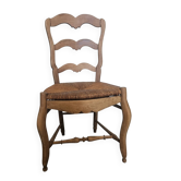 Wood and straw chair
