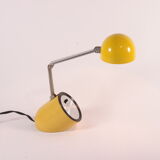 Space age yellow telescopic pill reading lamp by well-lite, honkong 1970s.