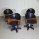 4 x '80s Italian barber chair, height adjustable