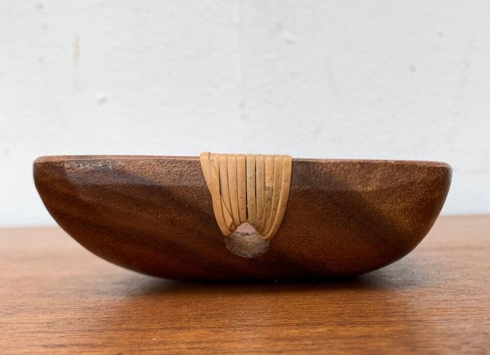 Teak bowl from the mid-century, 1960s.