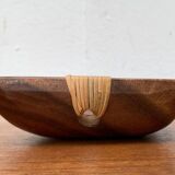 Teak bowl from the mid-century, 1960s.