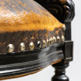 Leather office armchair 1920'