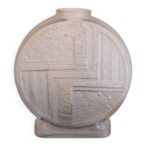 Vase art deco en verre