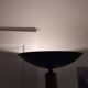 Vintage wooden metal floor lamp from the 80s.