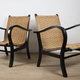 Pair of vintage armchairs by Erich Dieckmann, 1940