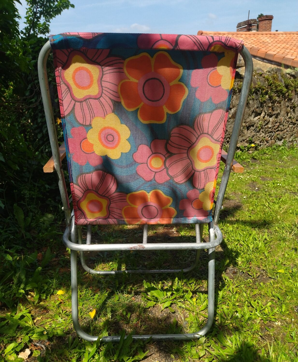 Folding garden chair seventies