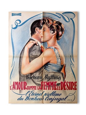 Affiche cinéma ancienne l'amour