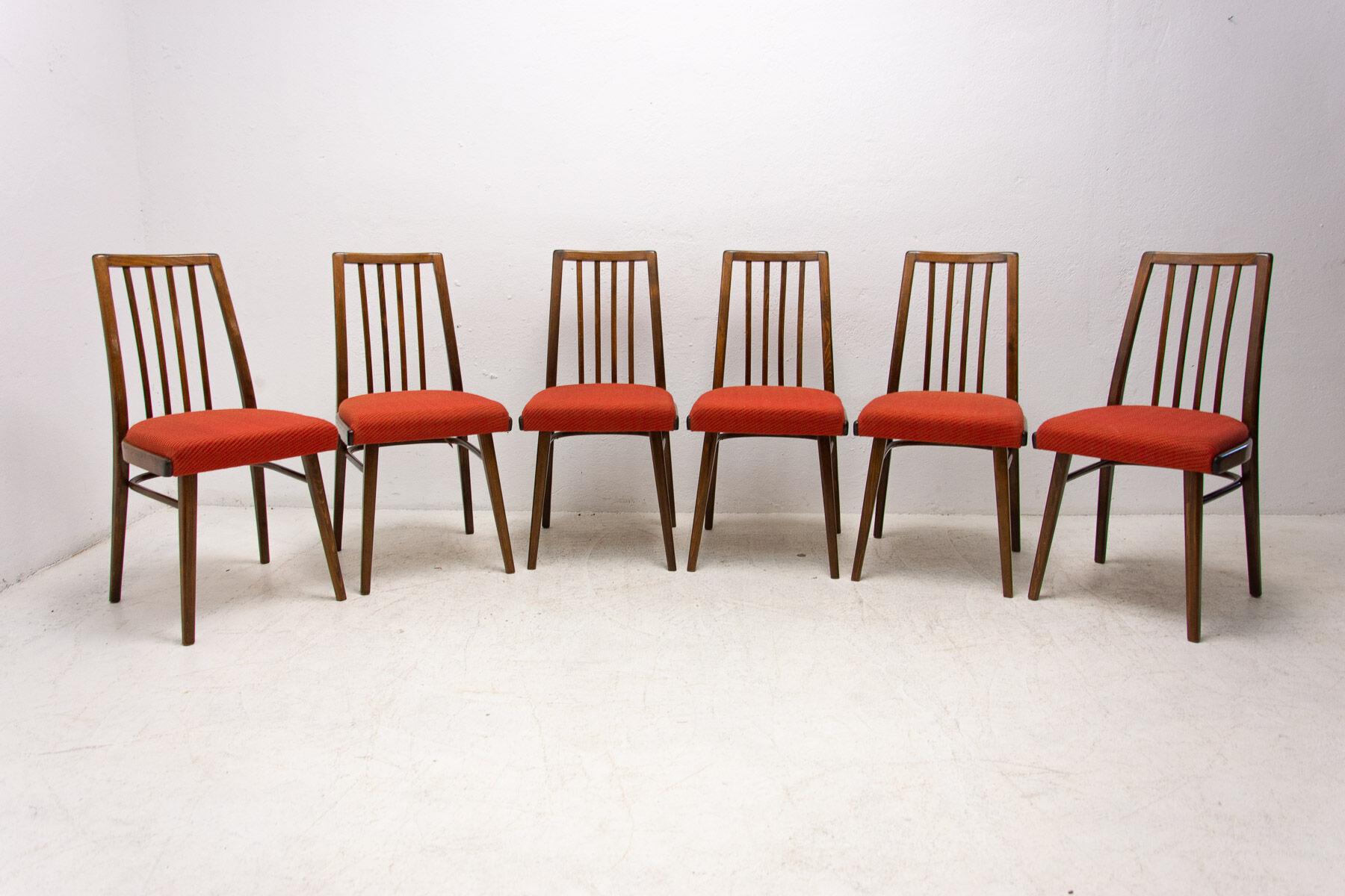 6 mid century dining chairs by Jitona, 1970s
