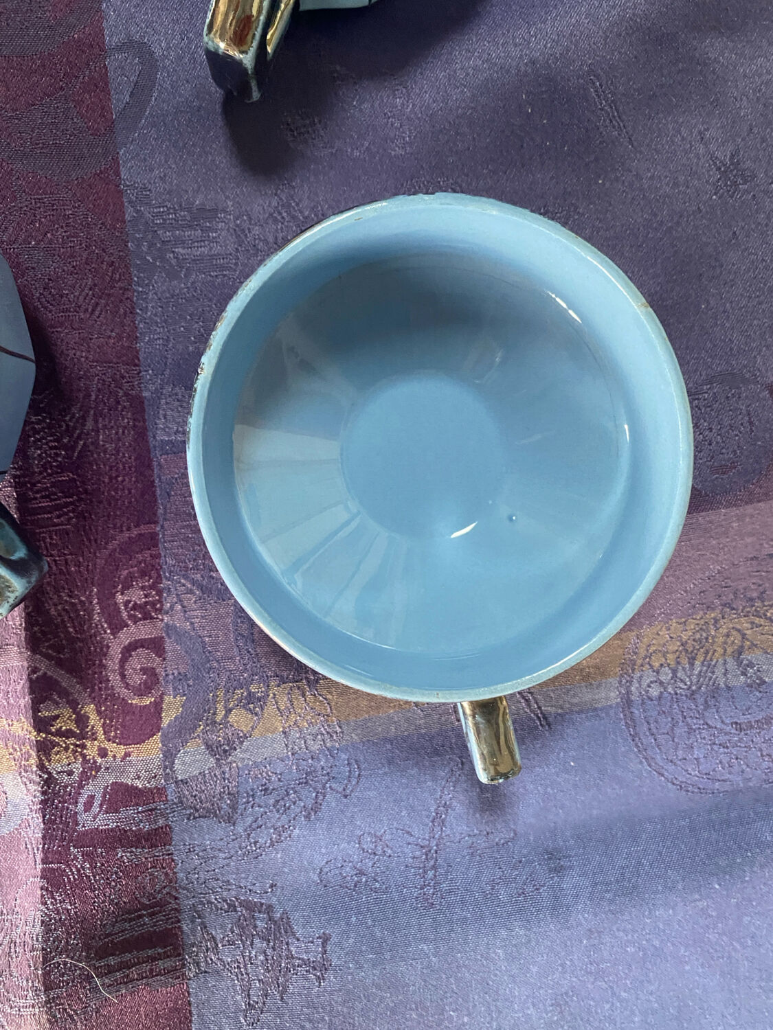 Art Deco tea service stamped Longwy