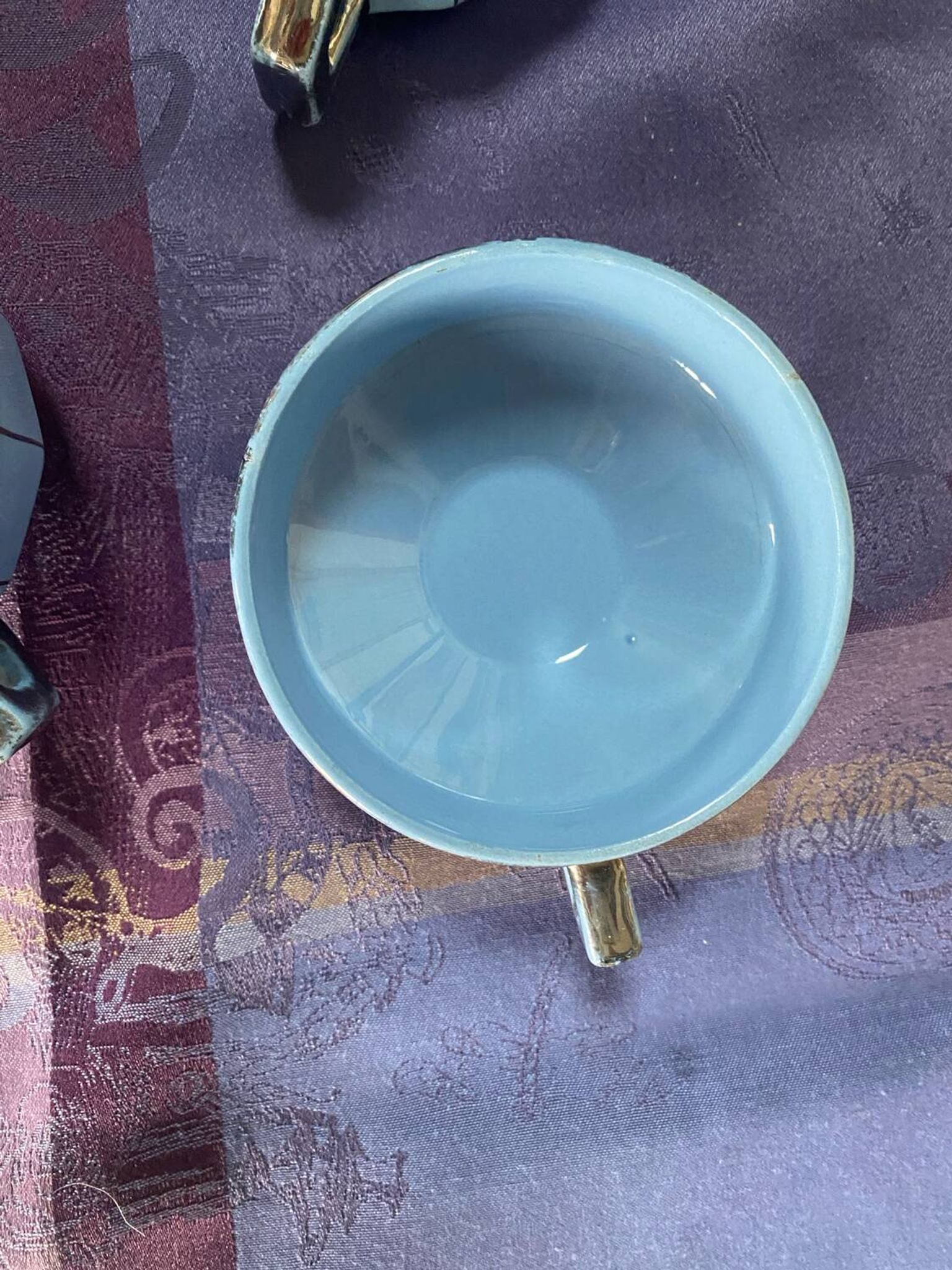 Art Deco tea service stamped Longwy
