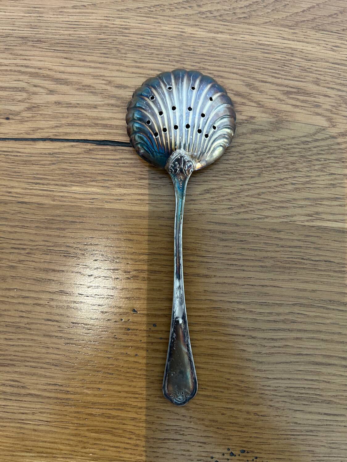 Silver sugar spoon
