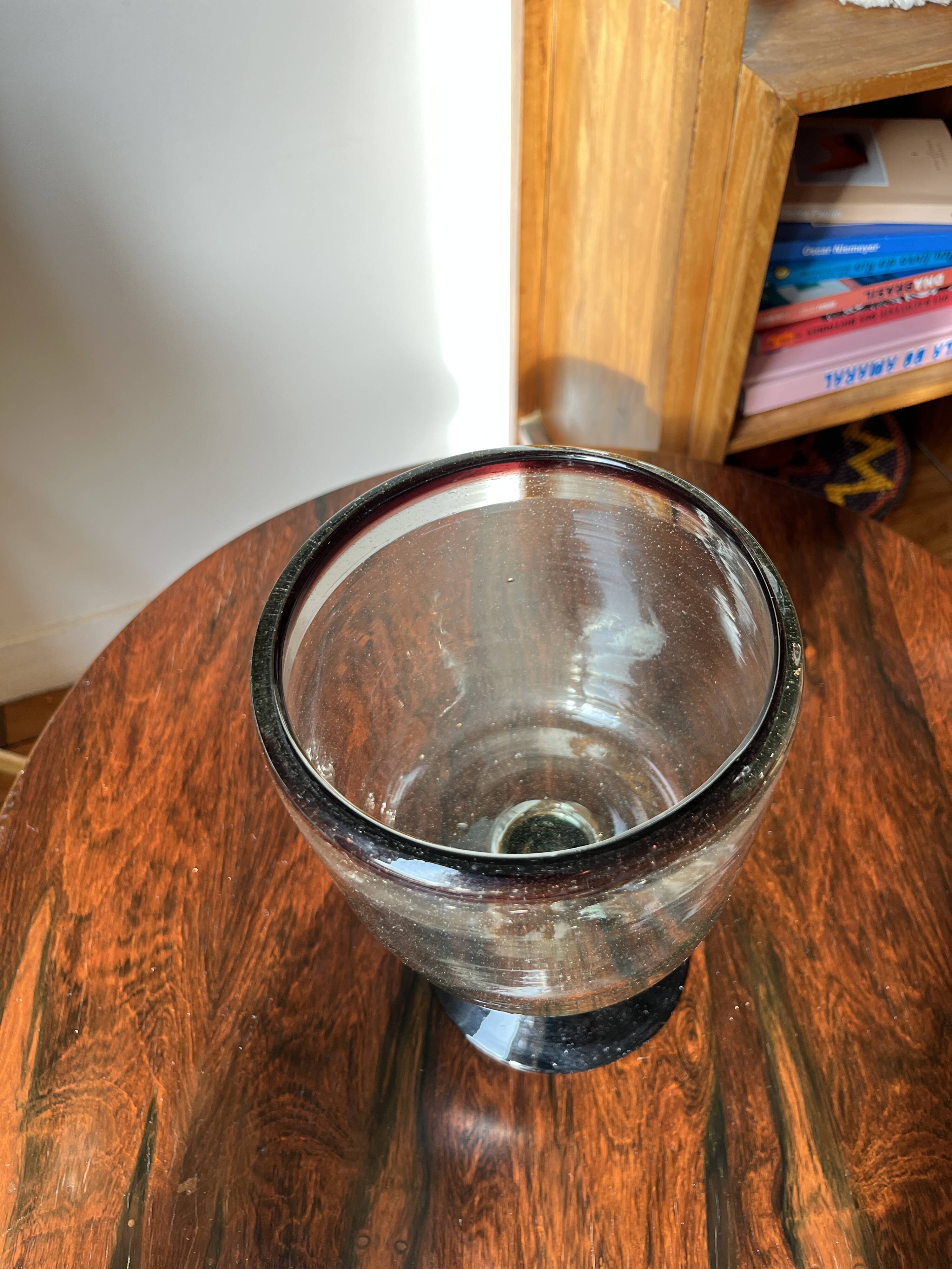 large blown glass bowl Gordes