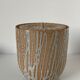 Large Japanese minguei covered pot in stoneware decorated with fine coulure, enamelled interior