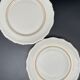 Lots de 4 assiettes porcelaine liseré or