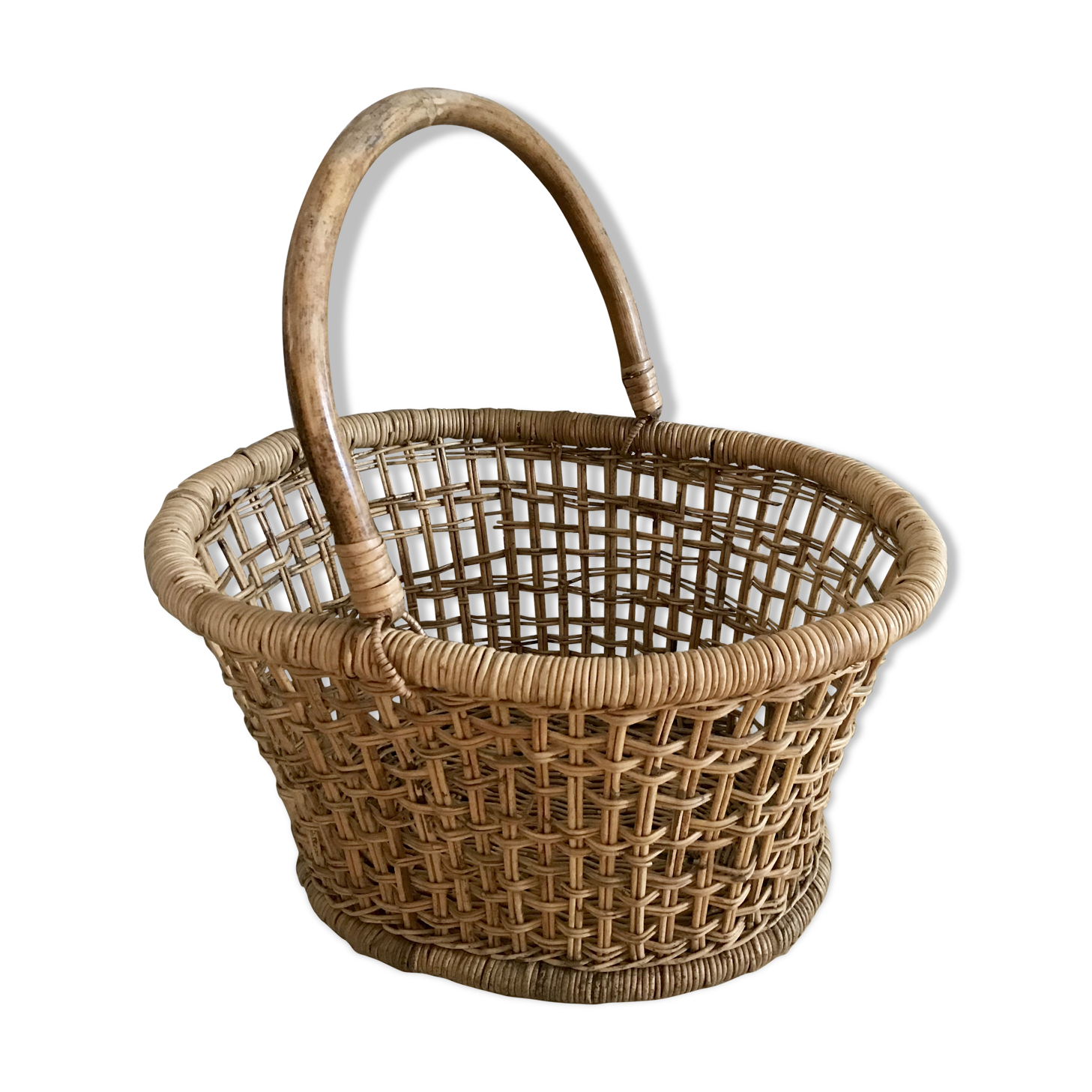 Vintage wicker basket