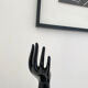 Black ceramic ring hand
