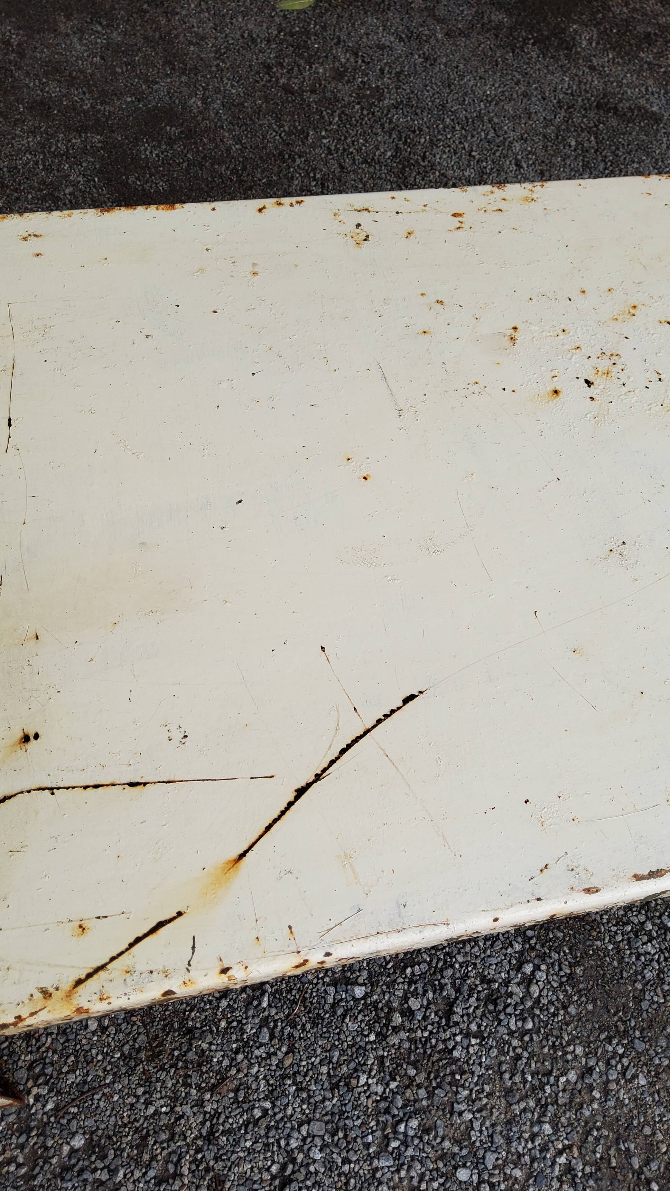 Industrial metal workshop table