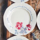 Lot de 6 assiettes plates "boulogne" Digoin Sarreguemines