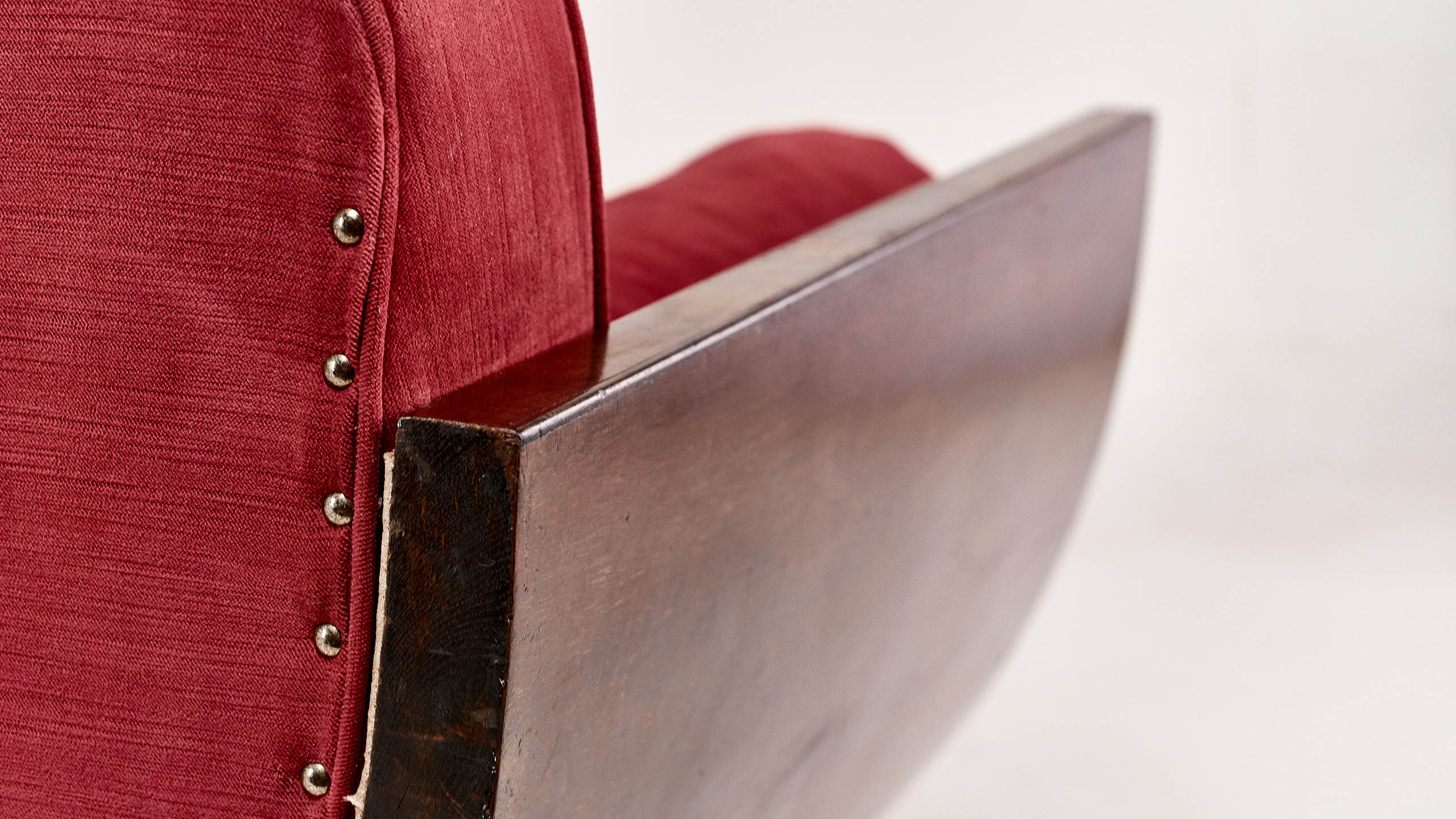 Gondole Art Deco period bench, France 1930