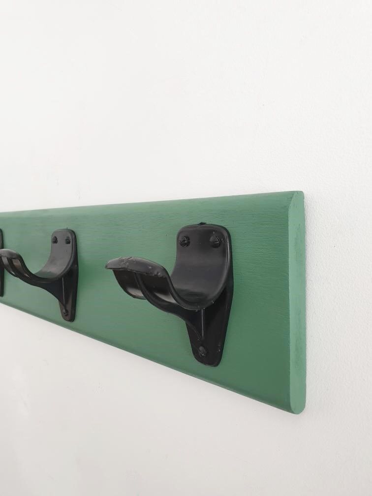 Old green coat hanger