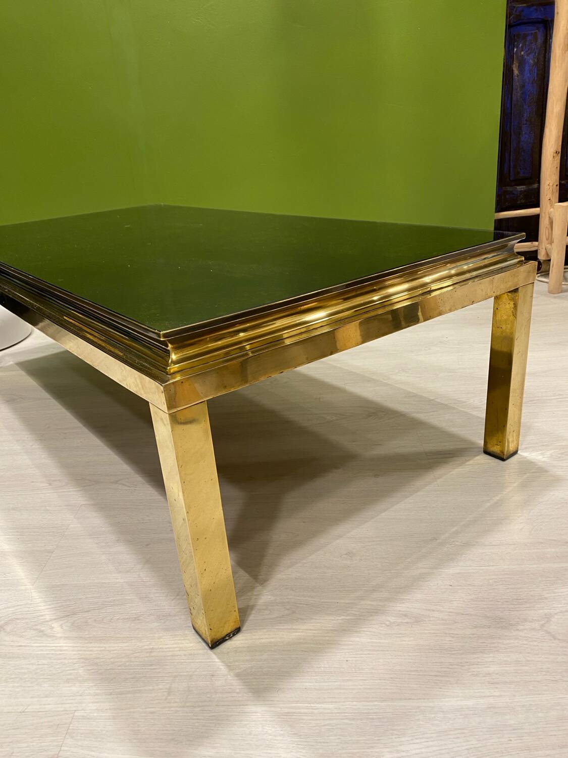1970s eglomised glass coffee table
